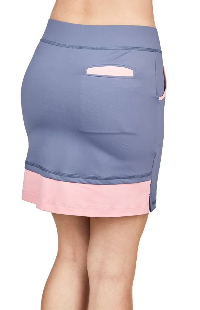 16" Skort - Rose Anaconda