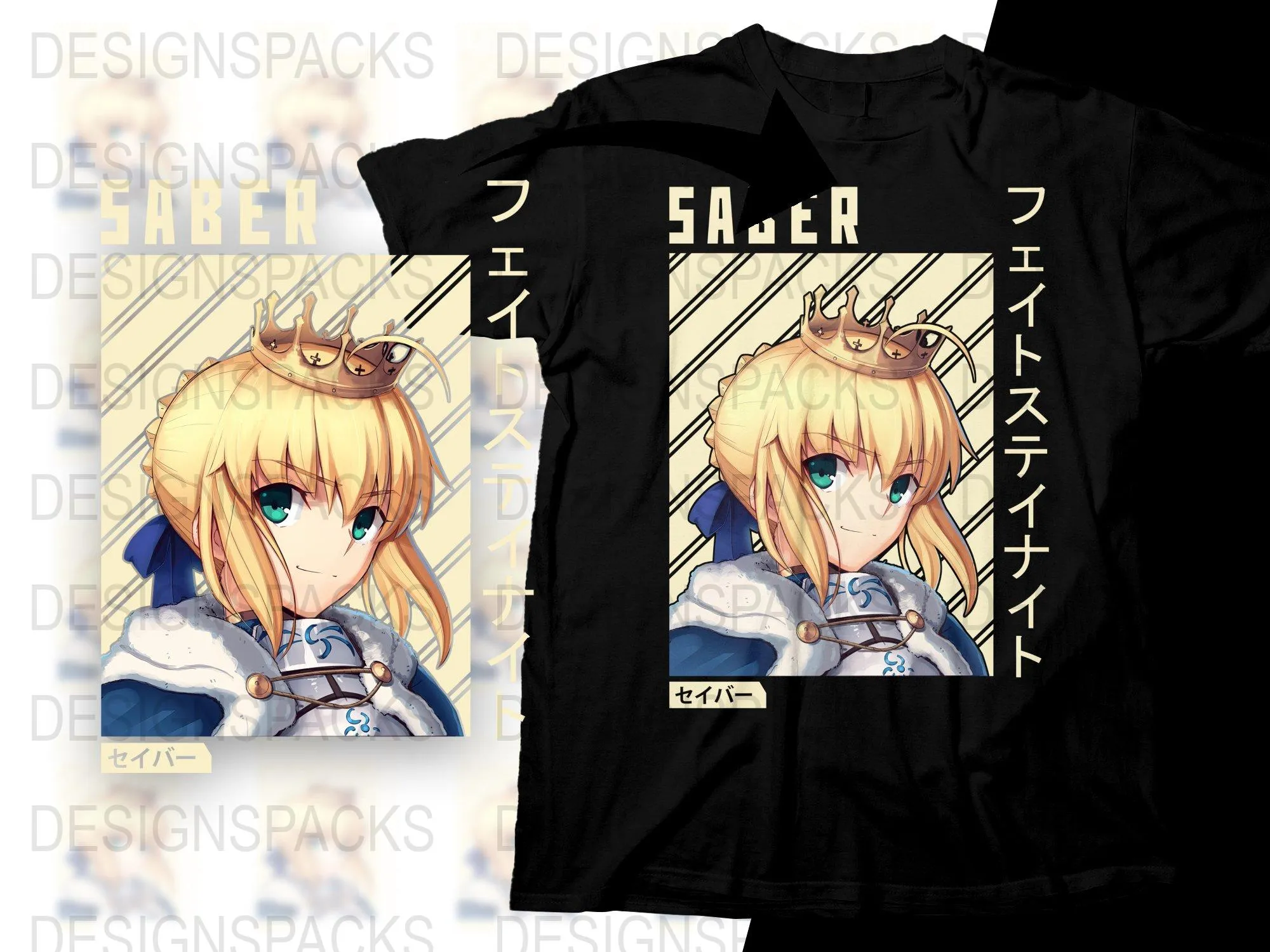 Anime Fate Stay Night Saber Png Digital Download