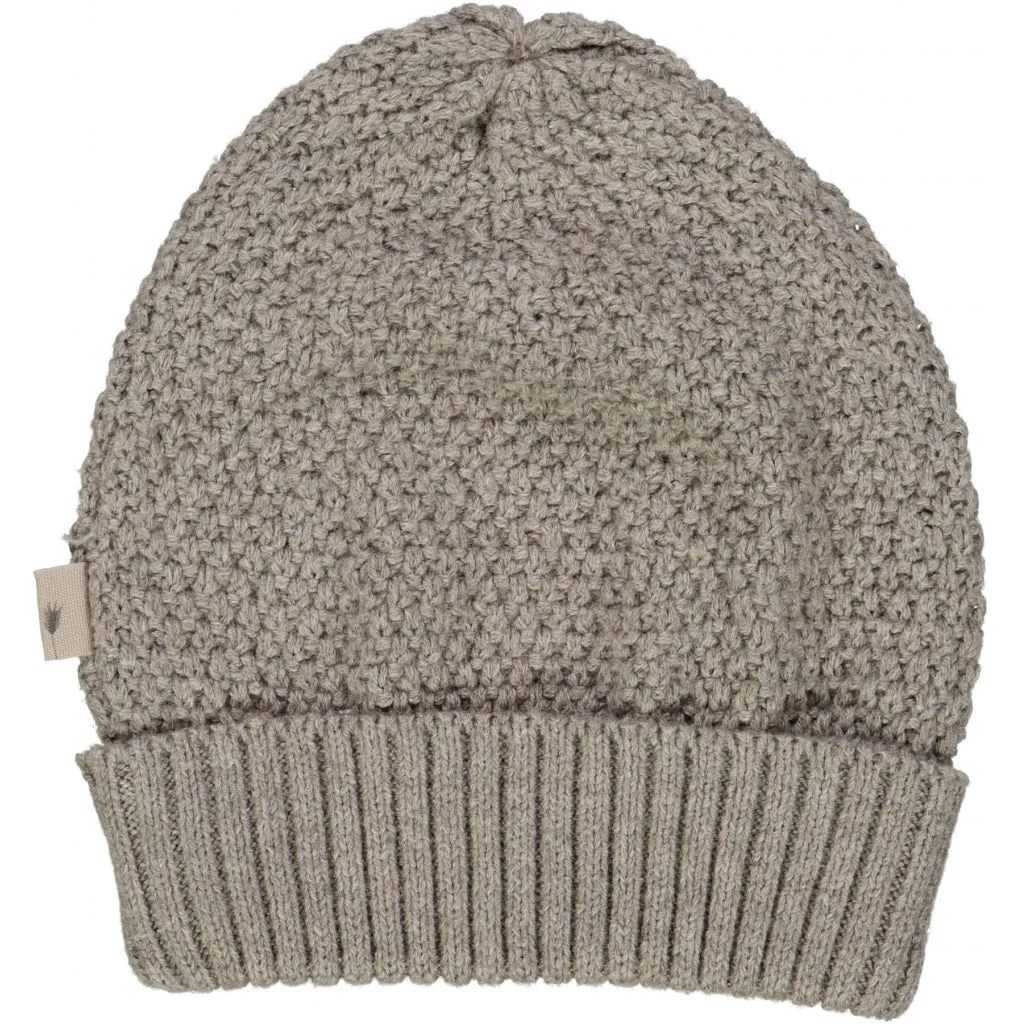 Beanie Evig - warm grey melange