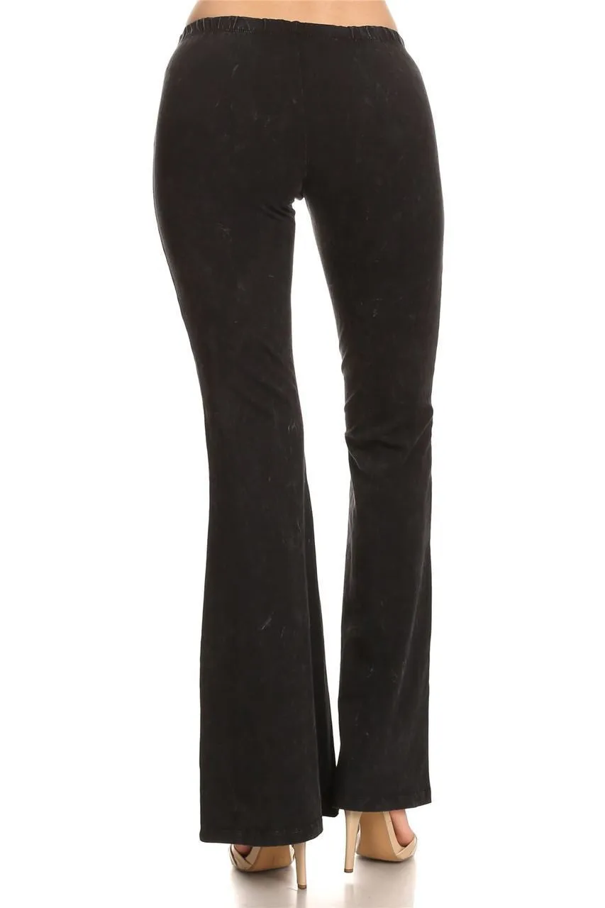 Bell Bottoms Yoga Pants Denim Colored Black