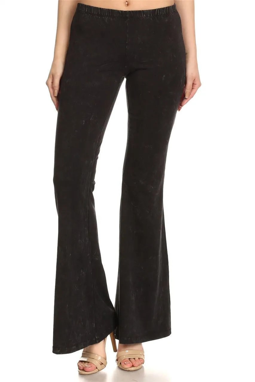 Bell Bottoms Yoga Pants Denim Colored Black