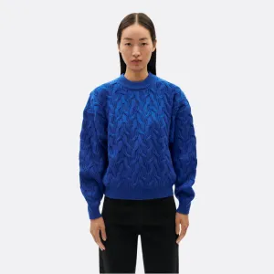 Blue Carmen Knitted Sweater