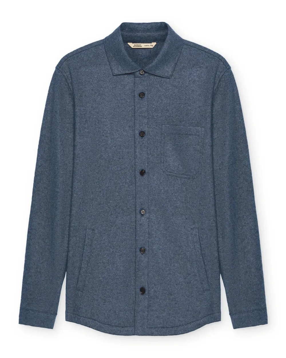 Blue Cashmere Solferino Overshirt