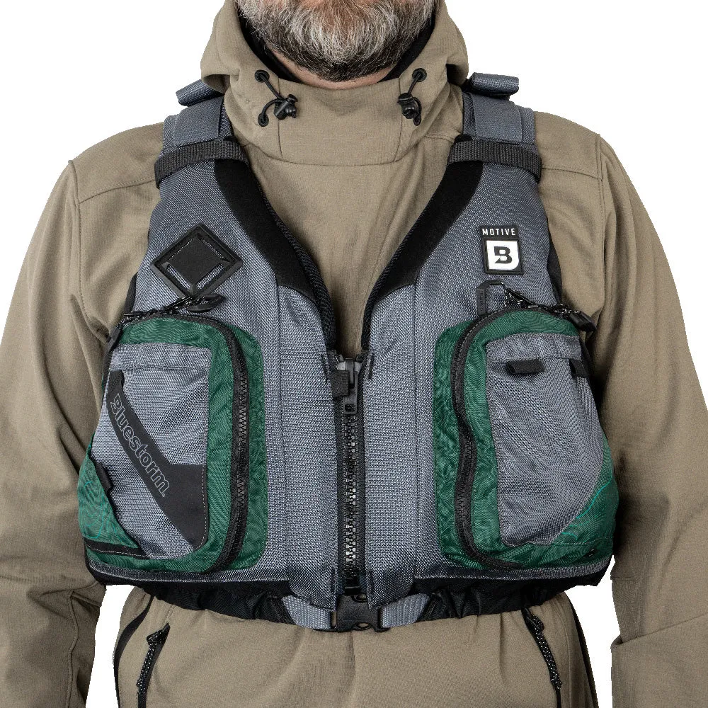 Bluestorm Motive Kayak Fishing Vest - Hunter Green - 2XL/3XL [248-HNT-2/3XL]