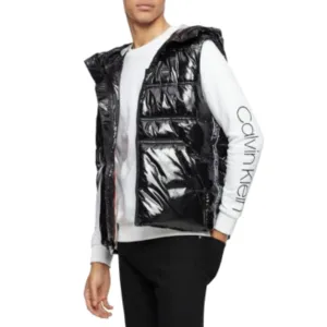 CALVIN KLEIN -  Sleeveless Full Zip Vest