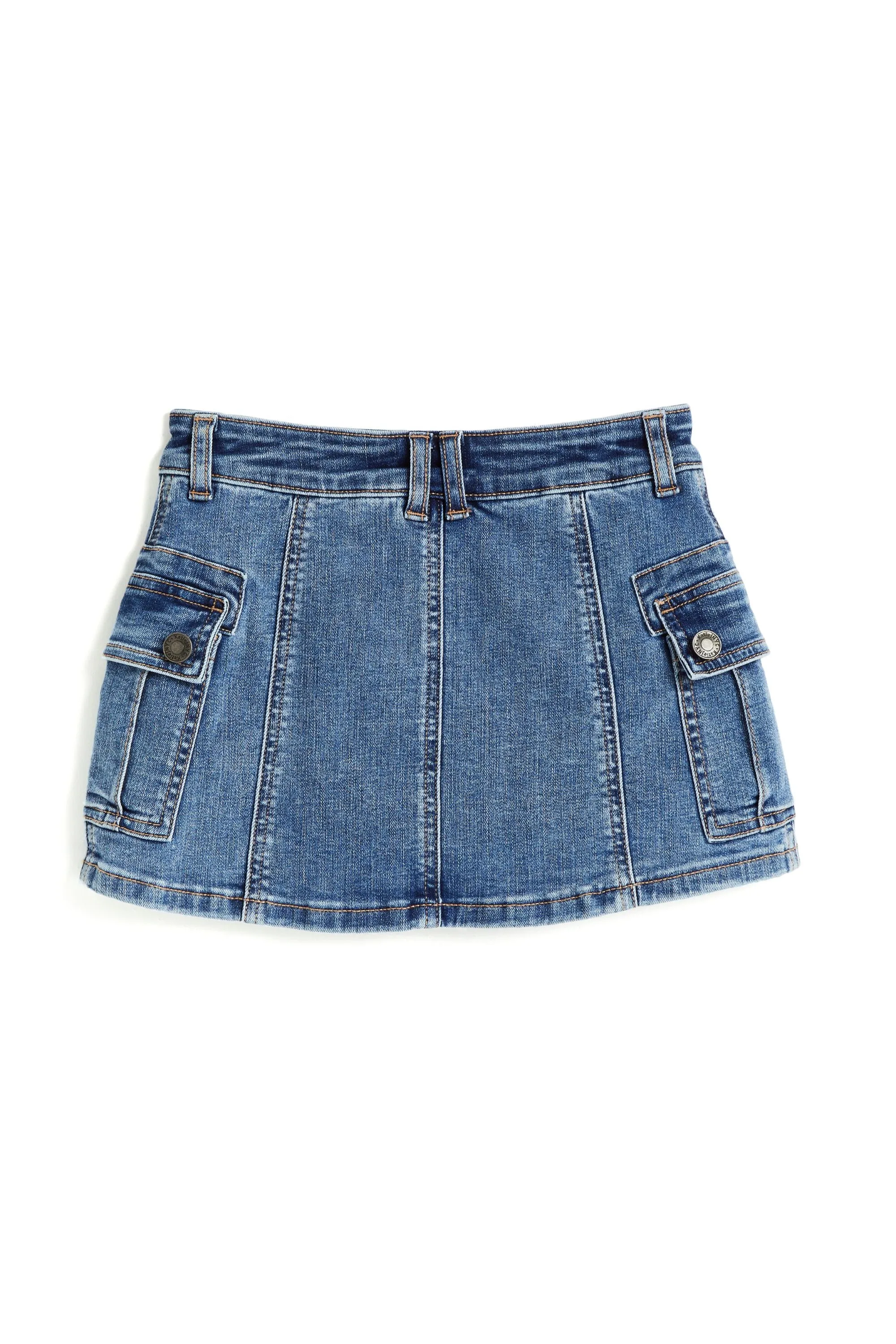 Cargo Pocket Denim Skort