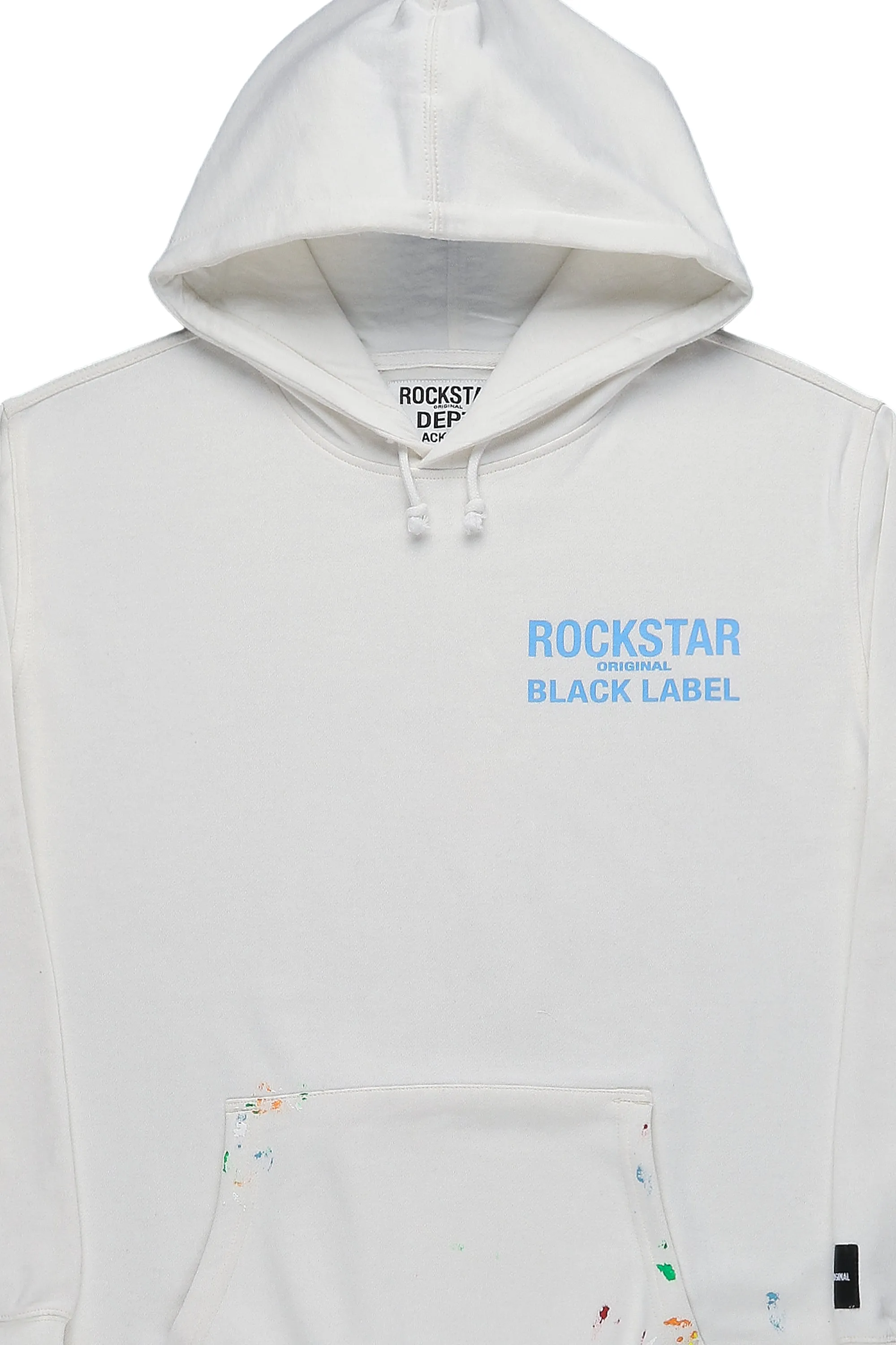 Cassian White Graphic Hoodie