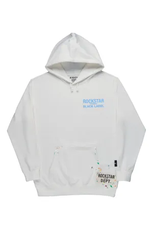 Cassian White Graphic Hoodie