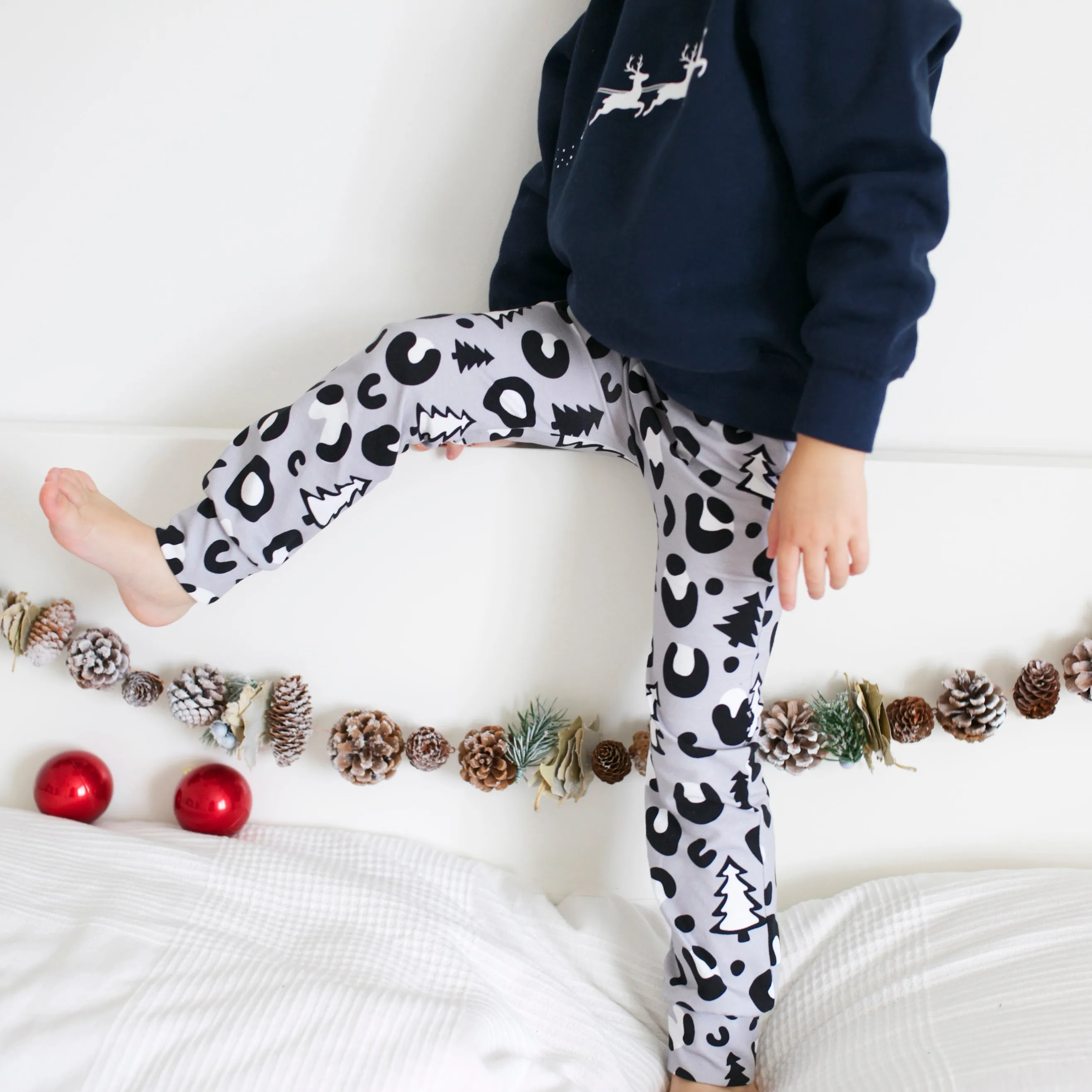 Christmas Leopard Print Leggings