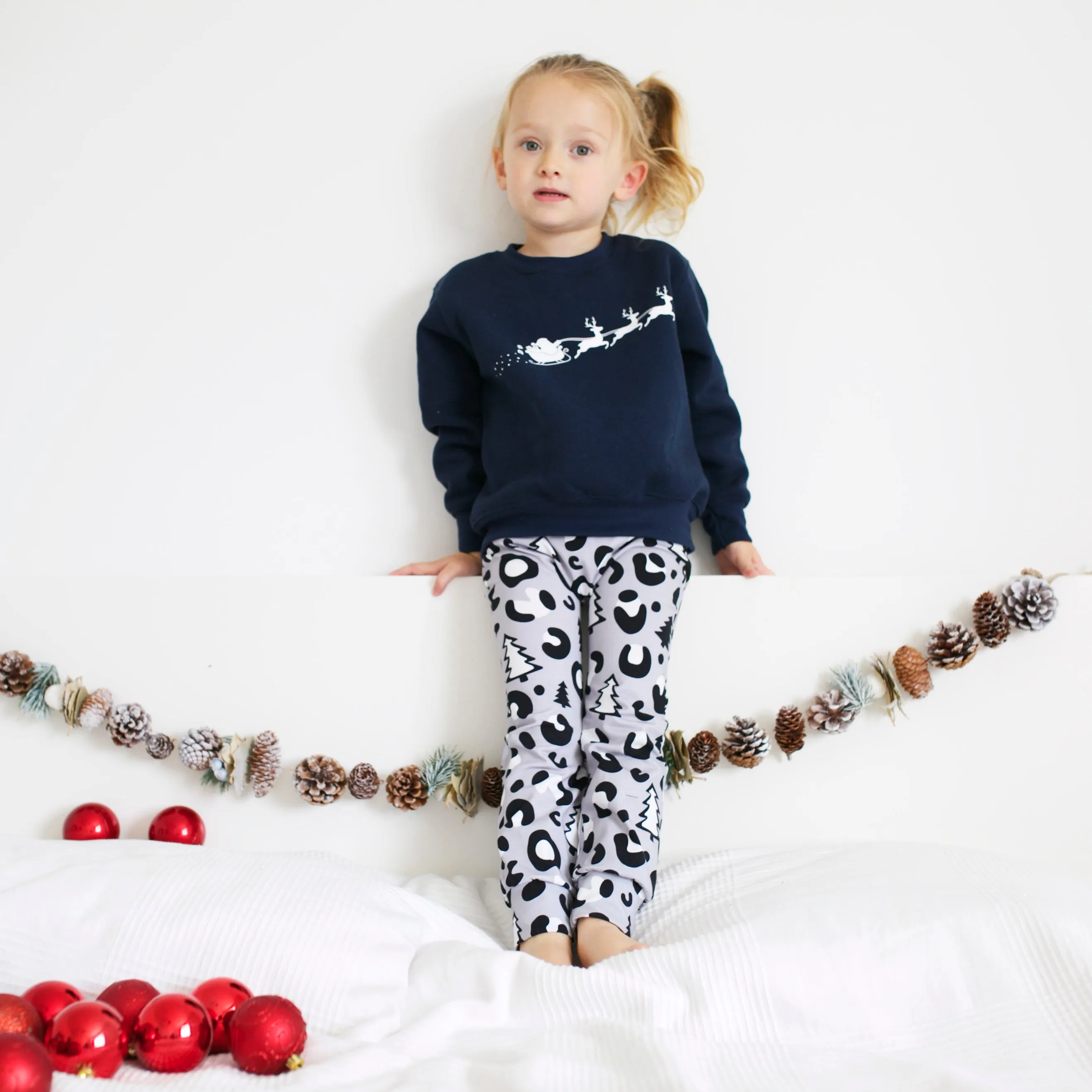 Christmas Leopard Print Leggings