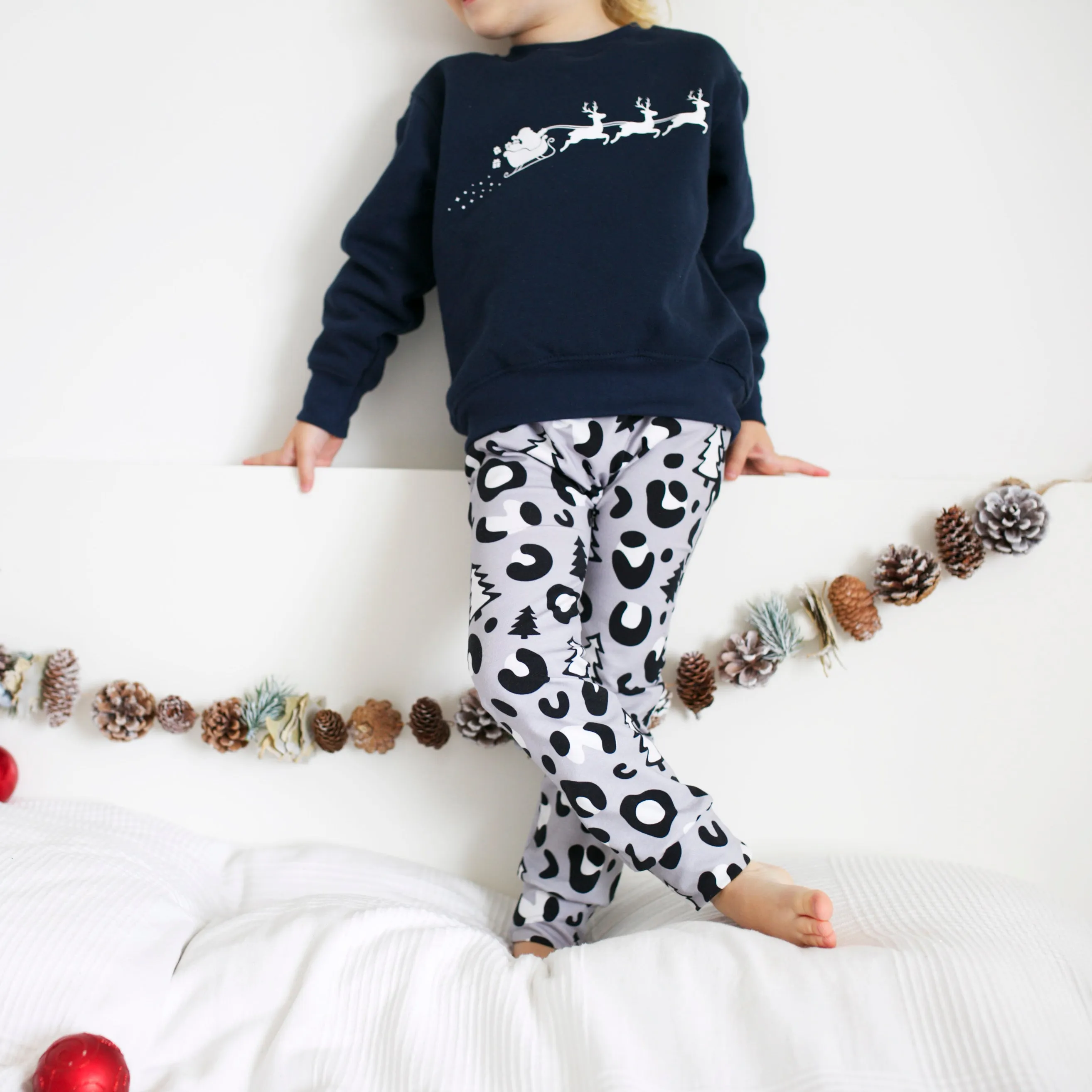 Christmas Leopard Print Leggings