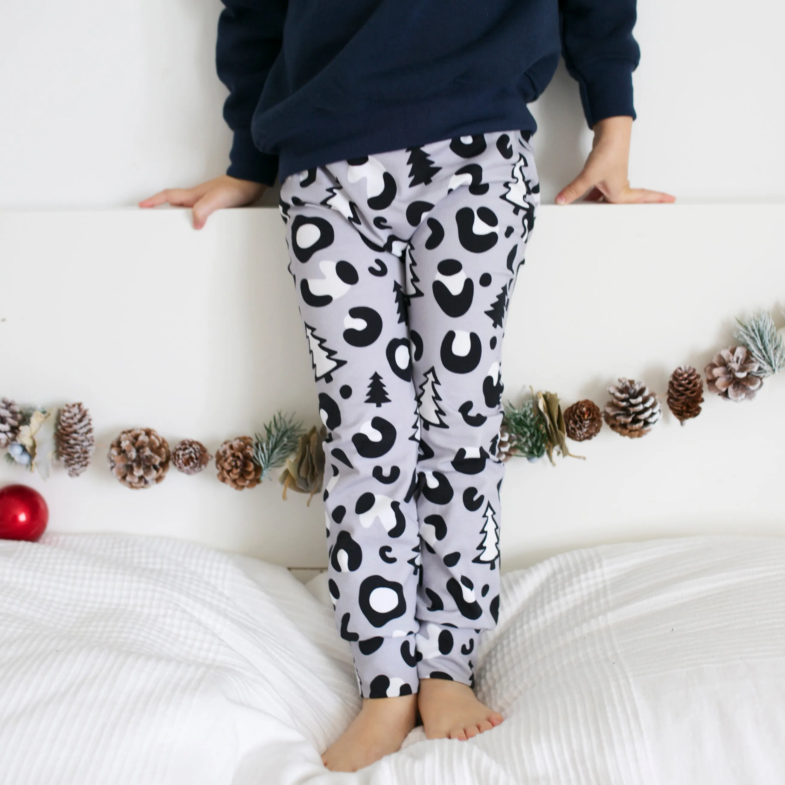 Christmas Leopard Print Leggings