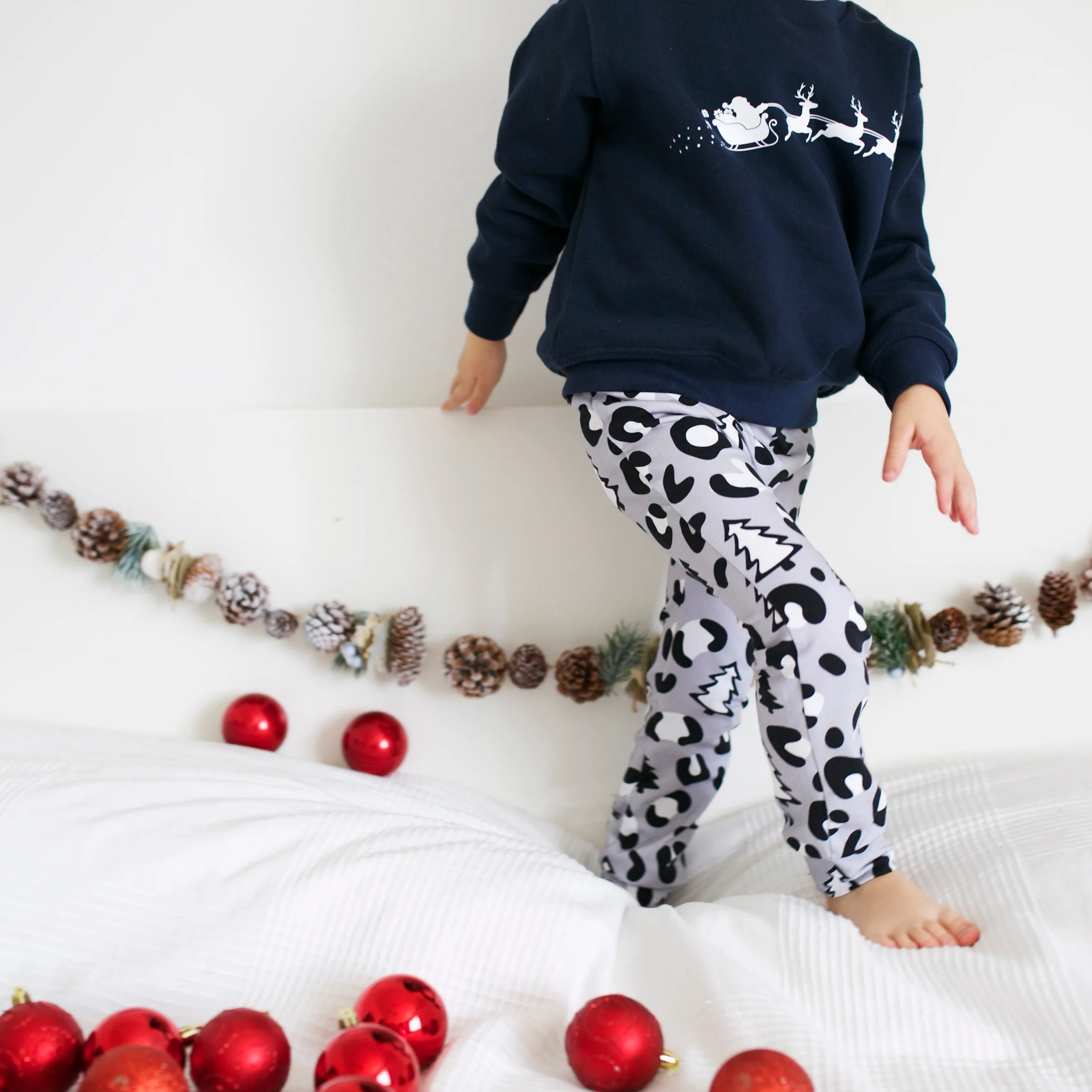 Christmas Leopard Print Leggings