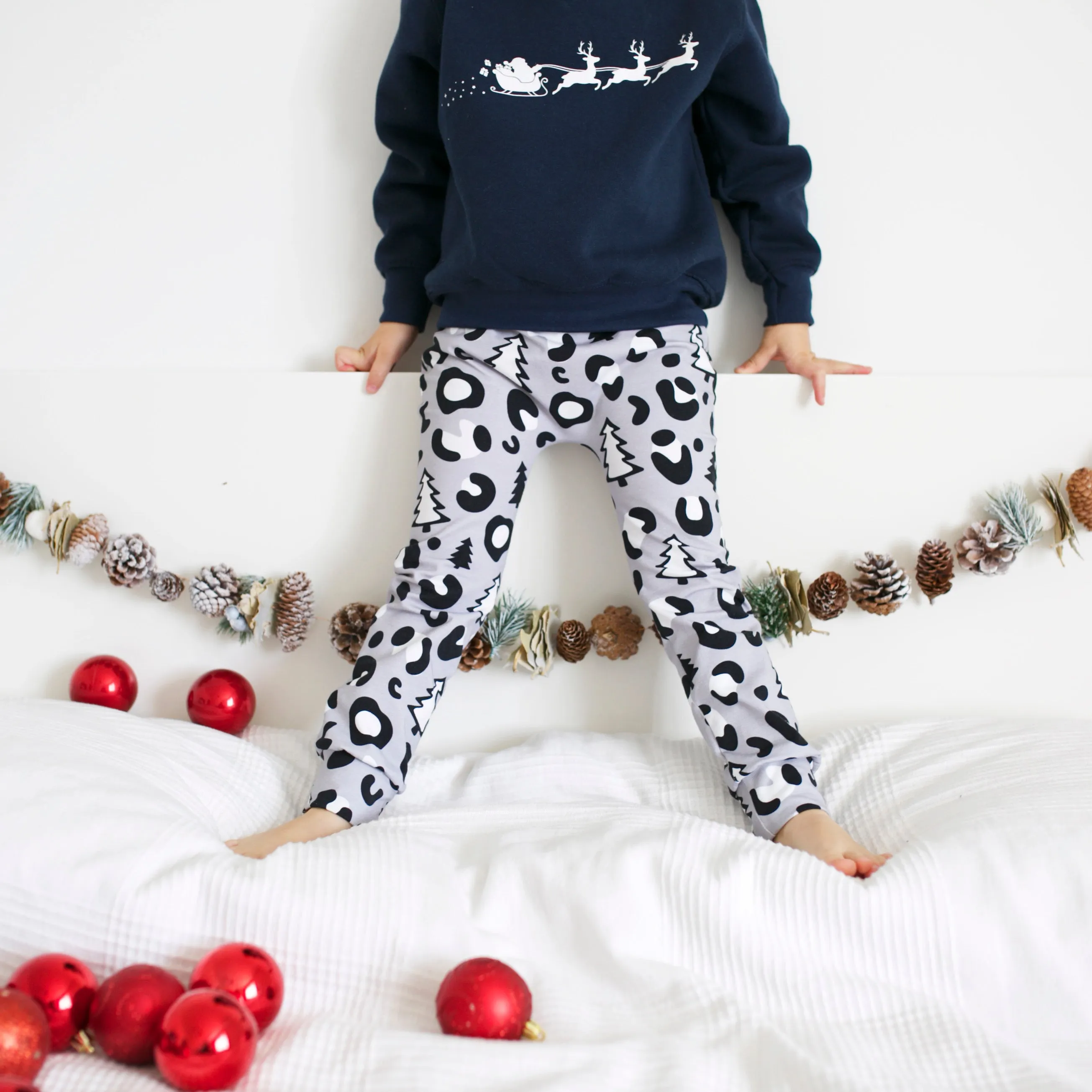 Christmas Leopard Print Leggings