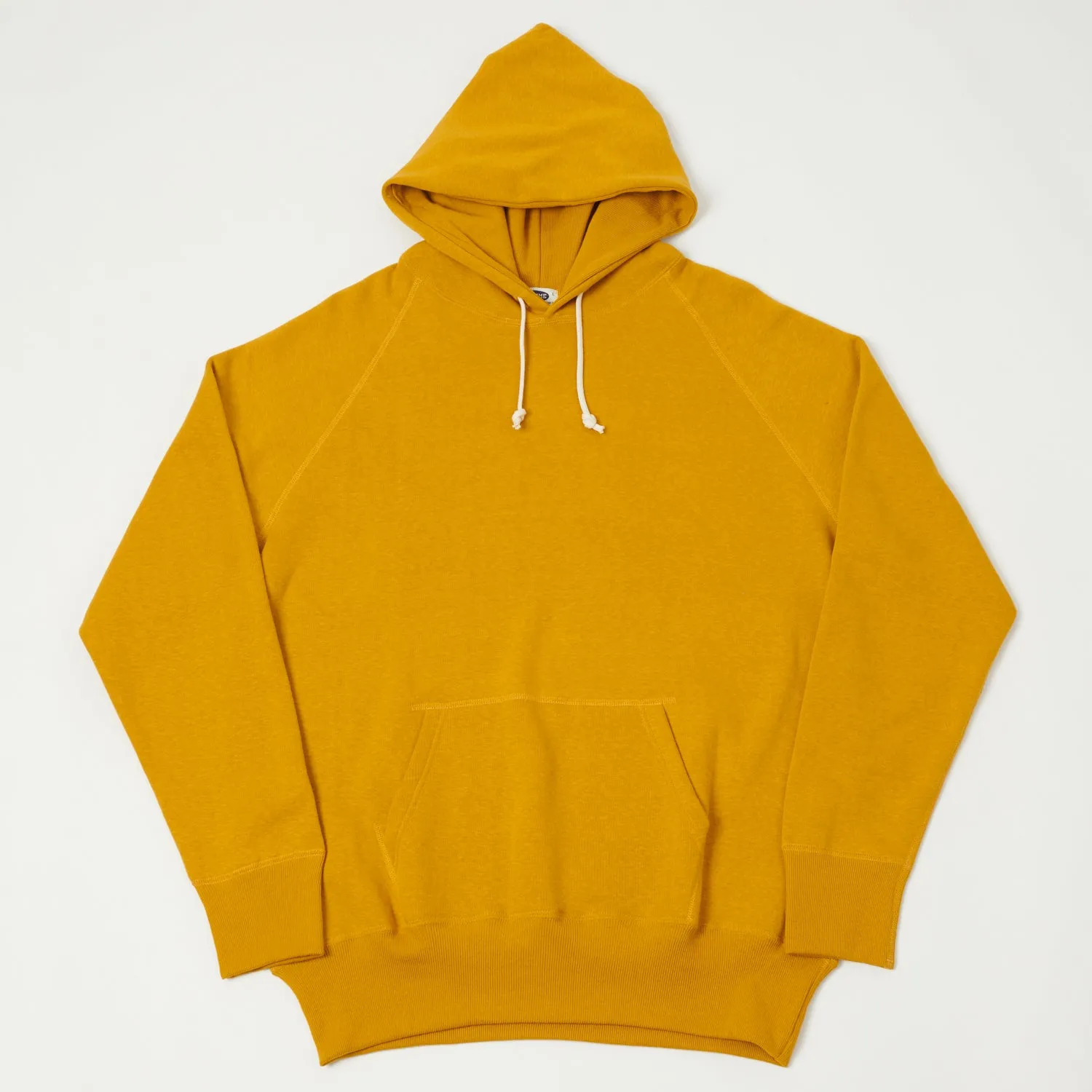 Denime Lot. 262 4-Needle Hooded Sweatshirt - Yellow