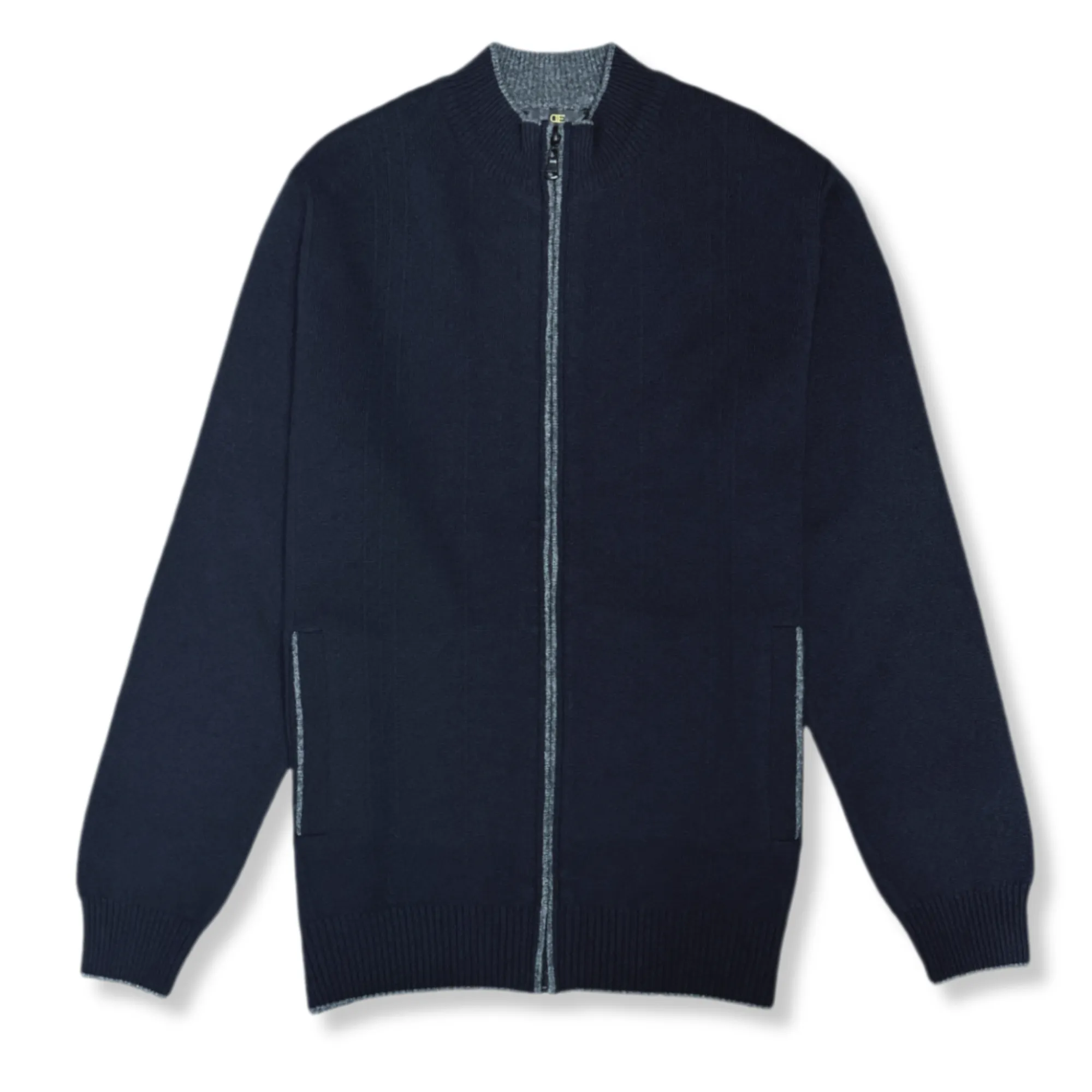 Depner Full Zip Mock Neck Sweater