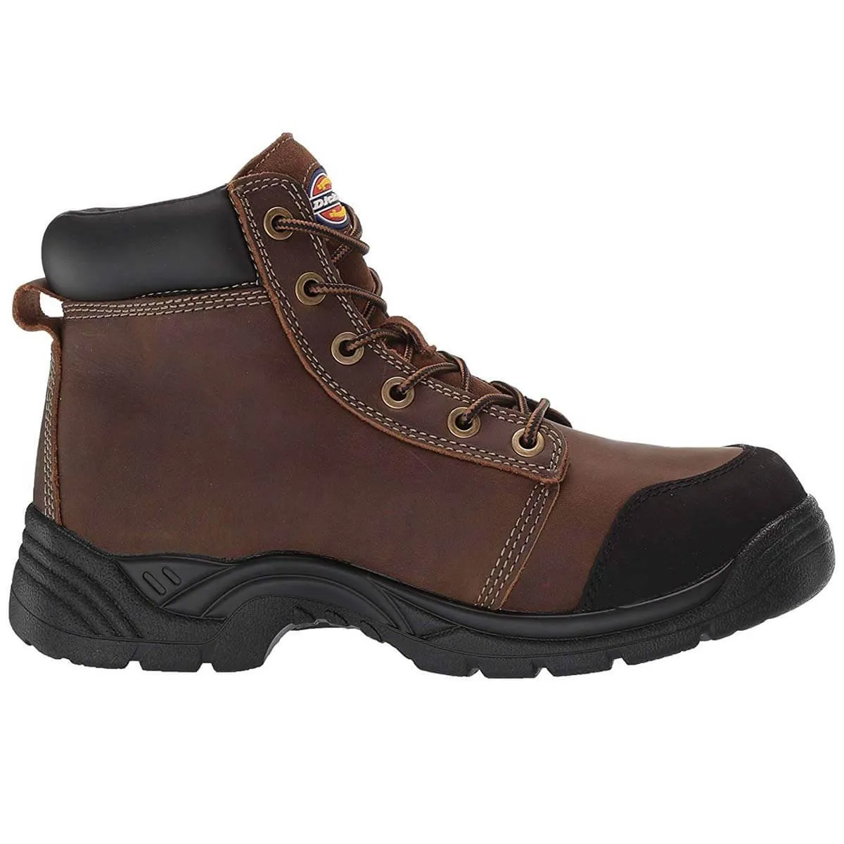 Dickies Men's Work Boots - Wrecker Brown Steel Toe Medium | DK504014