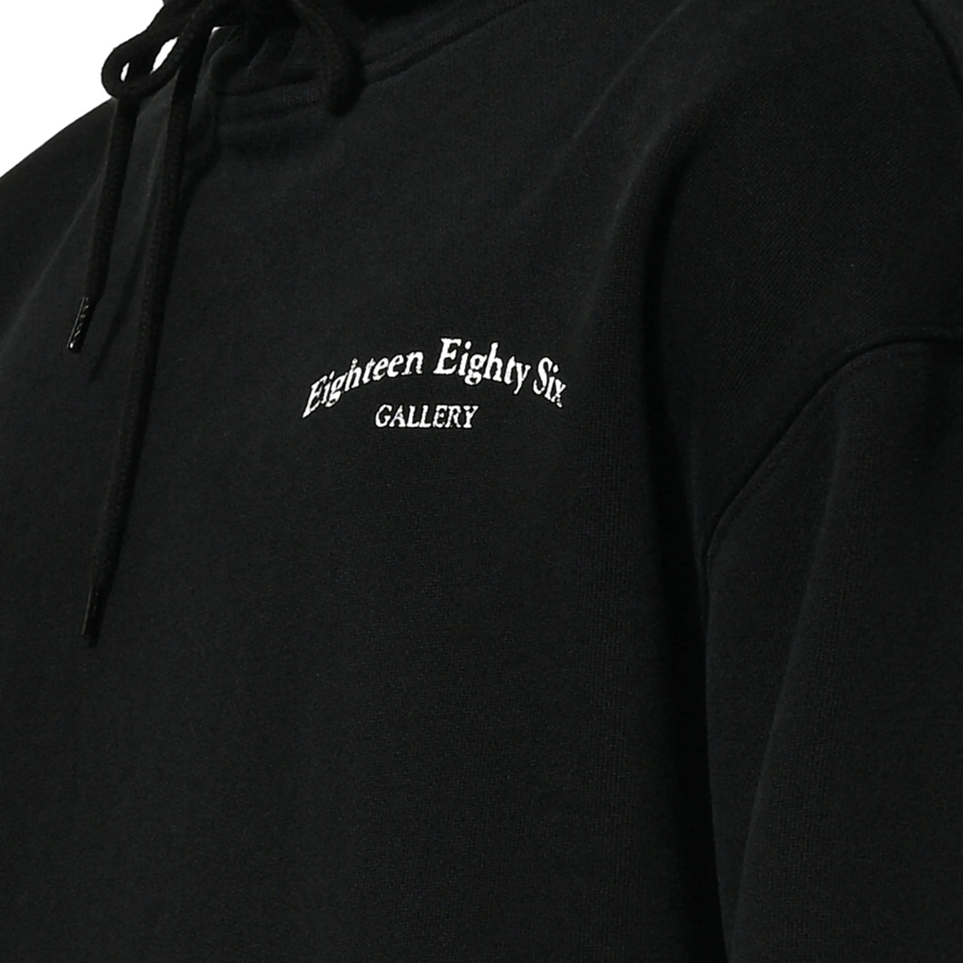 DOUBLE FACED HOODIE - BLACK