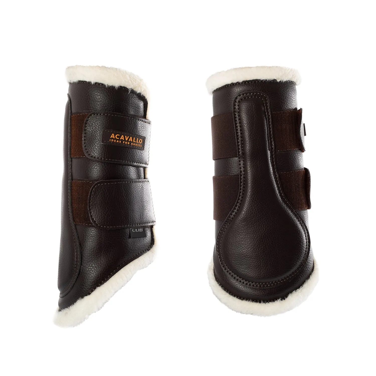 Eco-leather Front Brushing Horse Boots