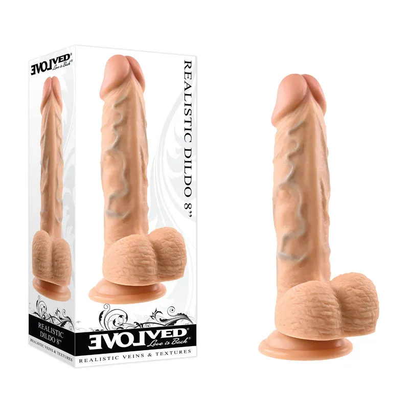 Evolved REALISTIC DILDO 8'' LIGHT-(en-dd-0136-2)