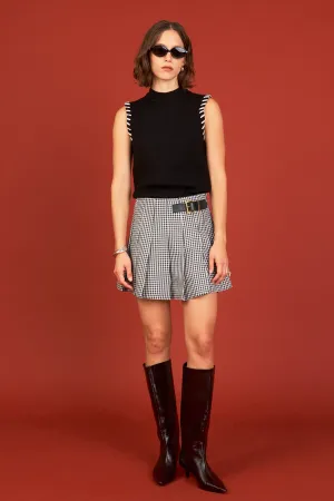 Gingham Check Skort