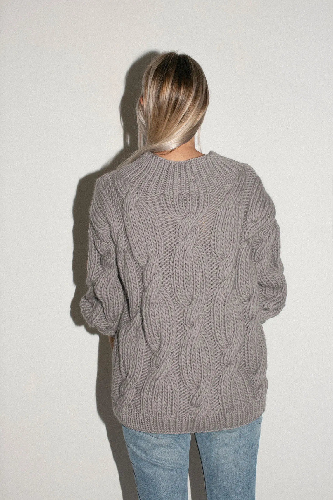 Grey Onion V Neck Sweater