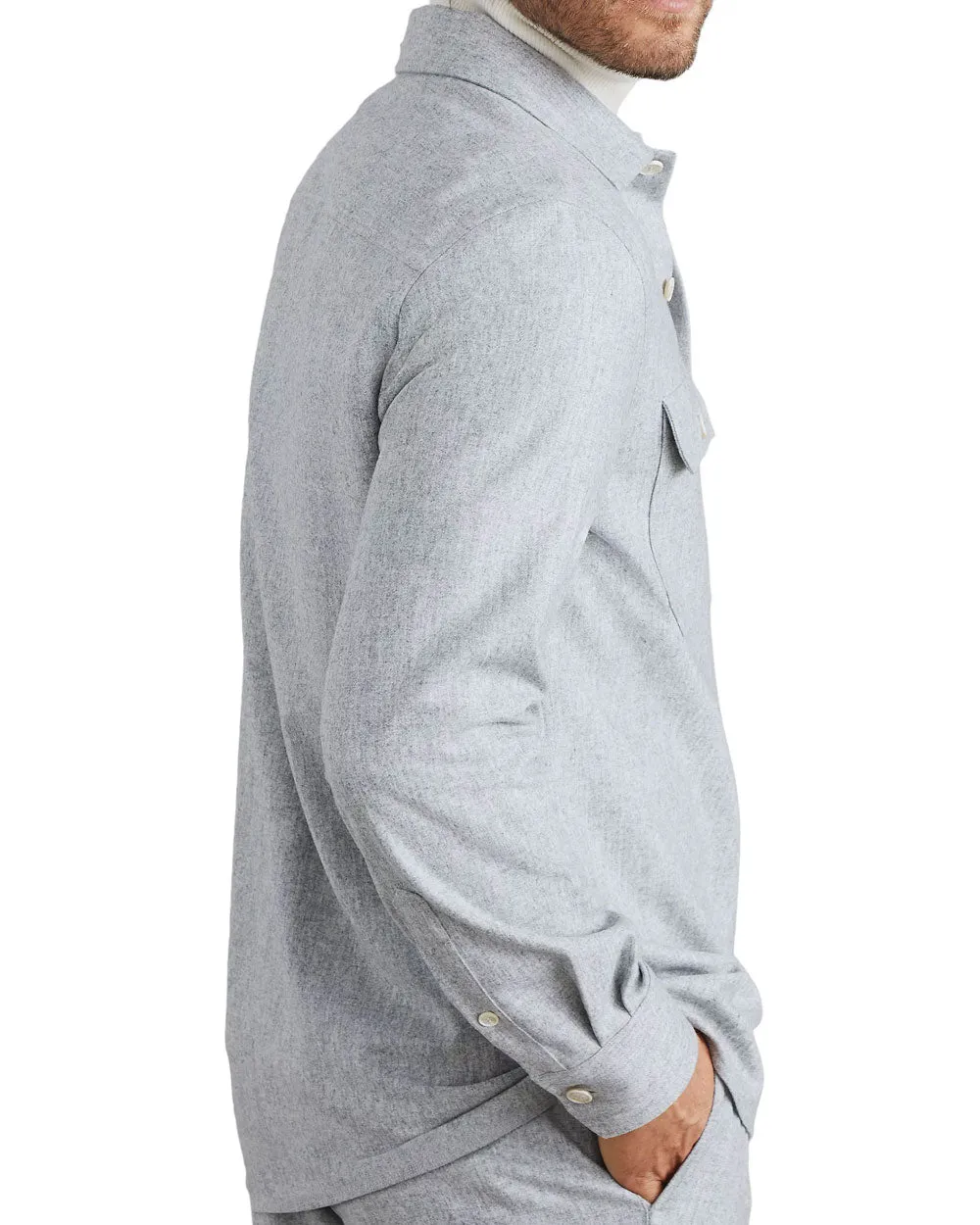 Grigio Perla Flannel Sportshirt