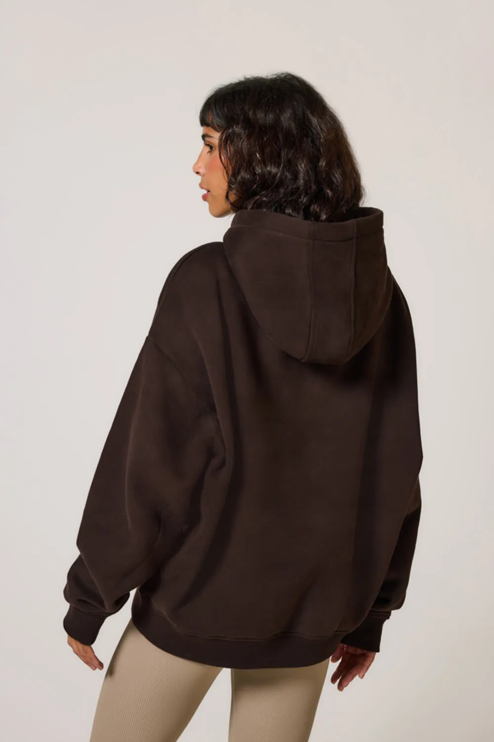 Heavyweight Oversized Hoodie - Espresso Brown