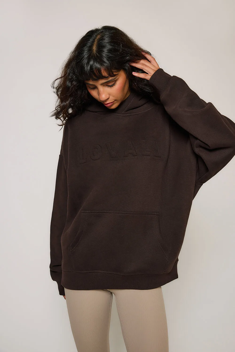 Heavyweight Oversized Hoodie - Espresso Brown