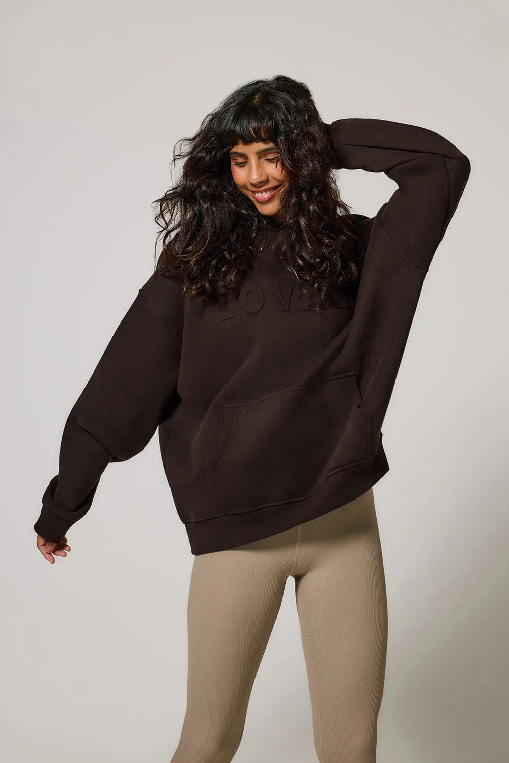 Heavyweight Oversized Hoodie - Espresso Brown