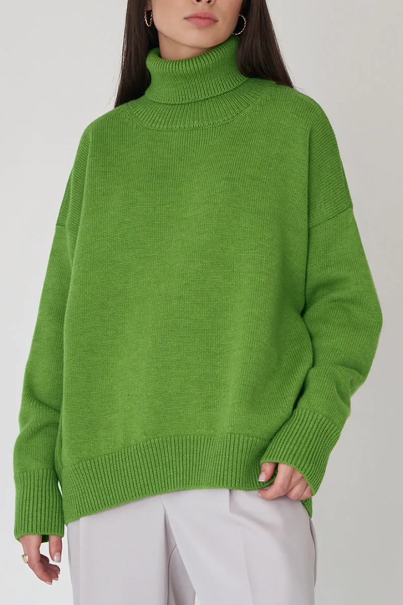 HUR1386 Luxe Turtleneck Sweater