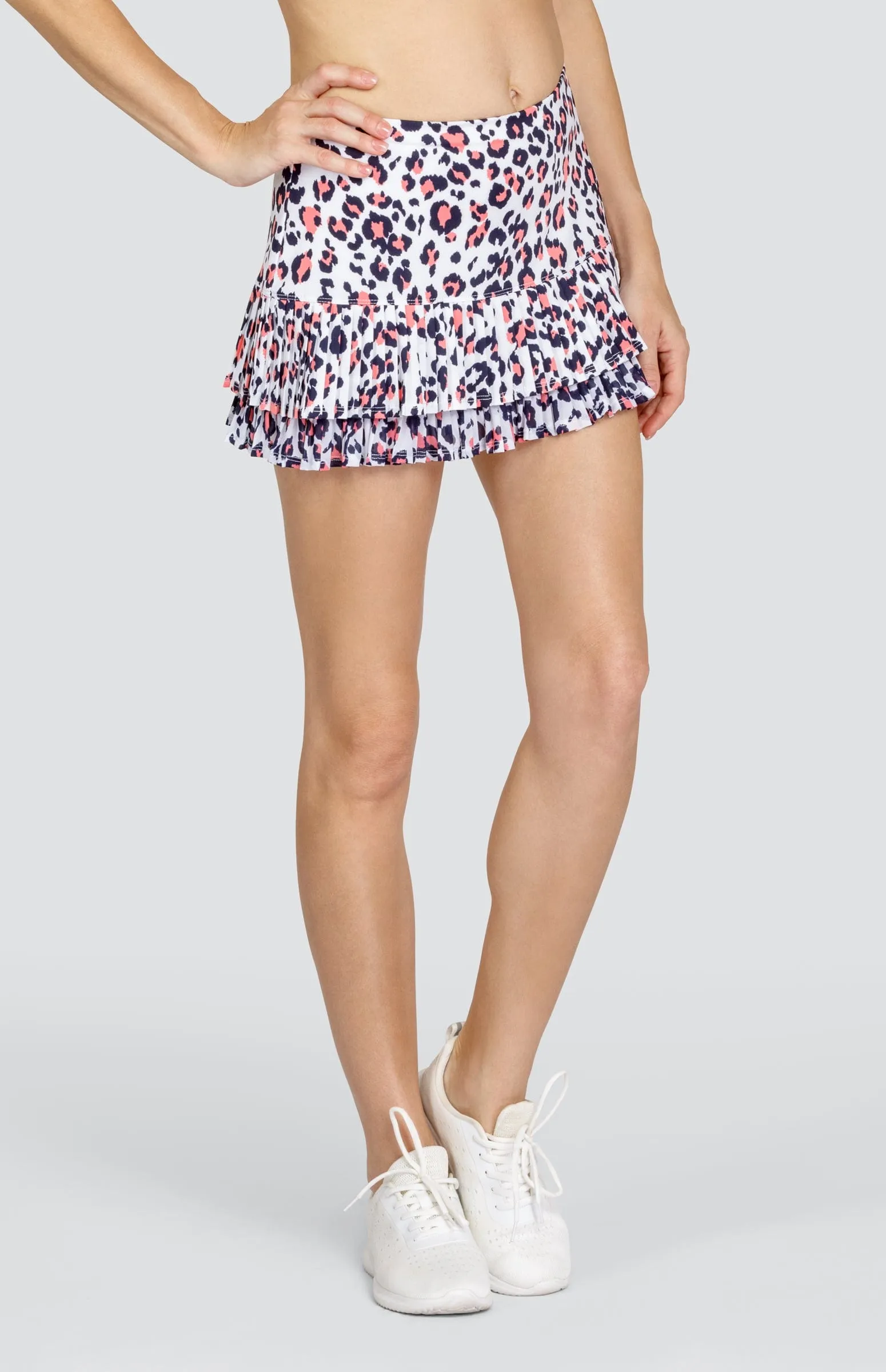 Kacie 12.5" Skort - Painted Leopard