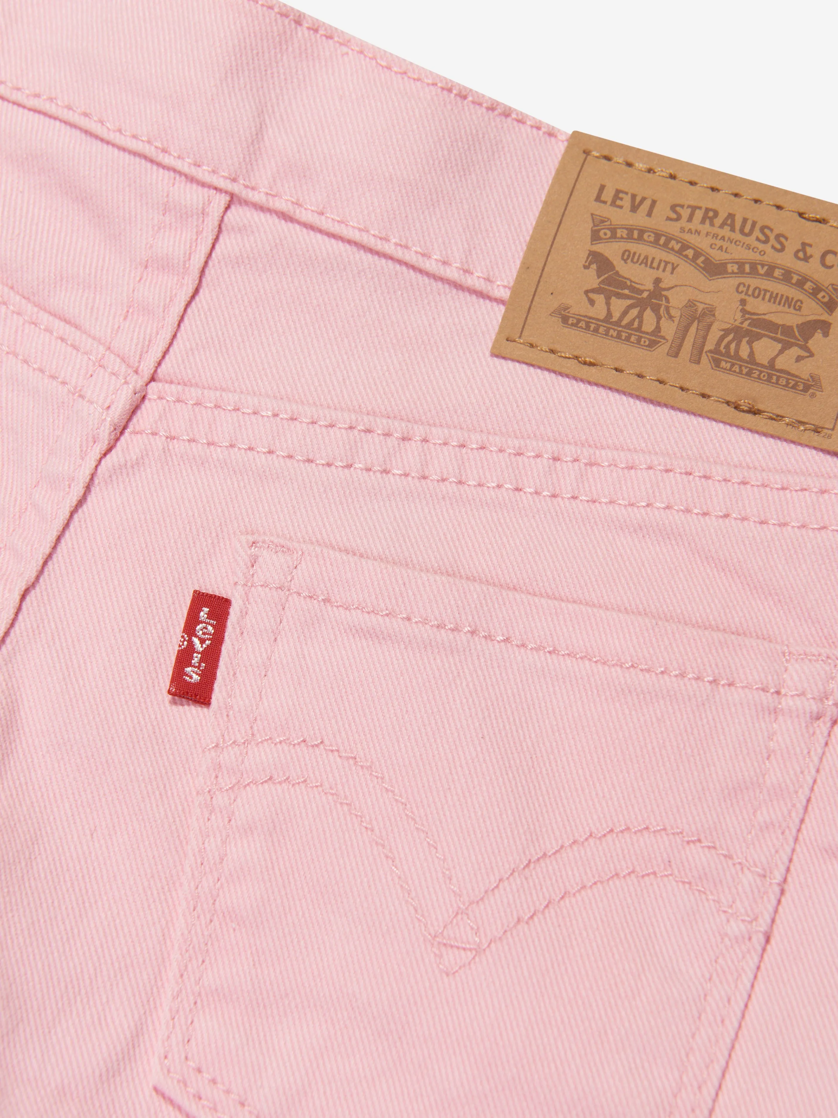 Levi's Wear Girls Pigment Dye Denim Skort in Pink