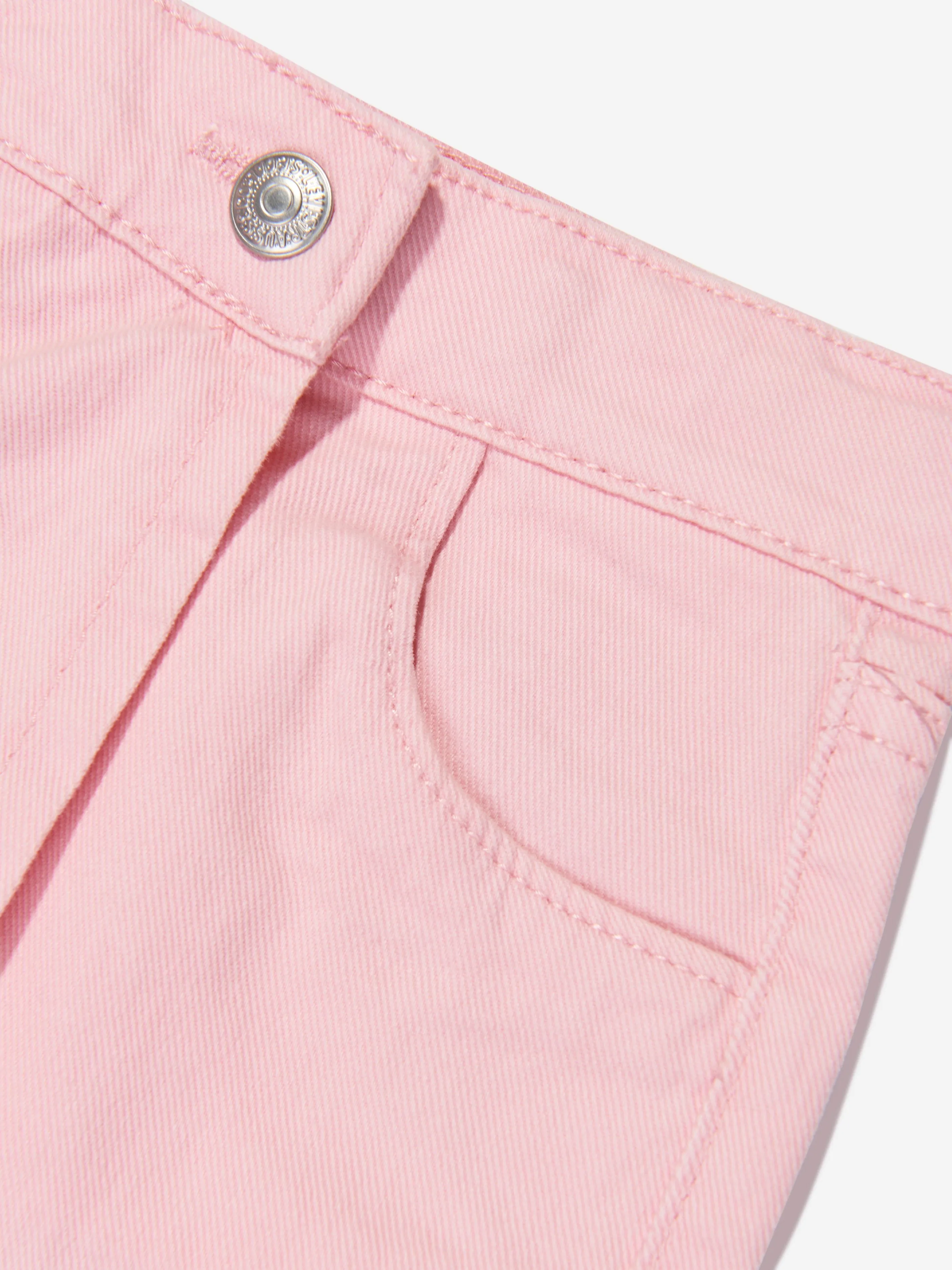 Levi's Wear Girls Pigment Dye Denim Skort in Pink