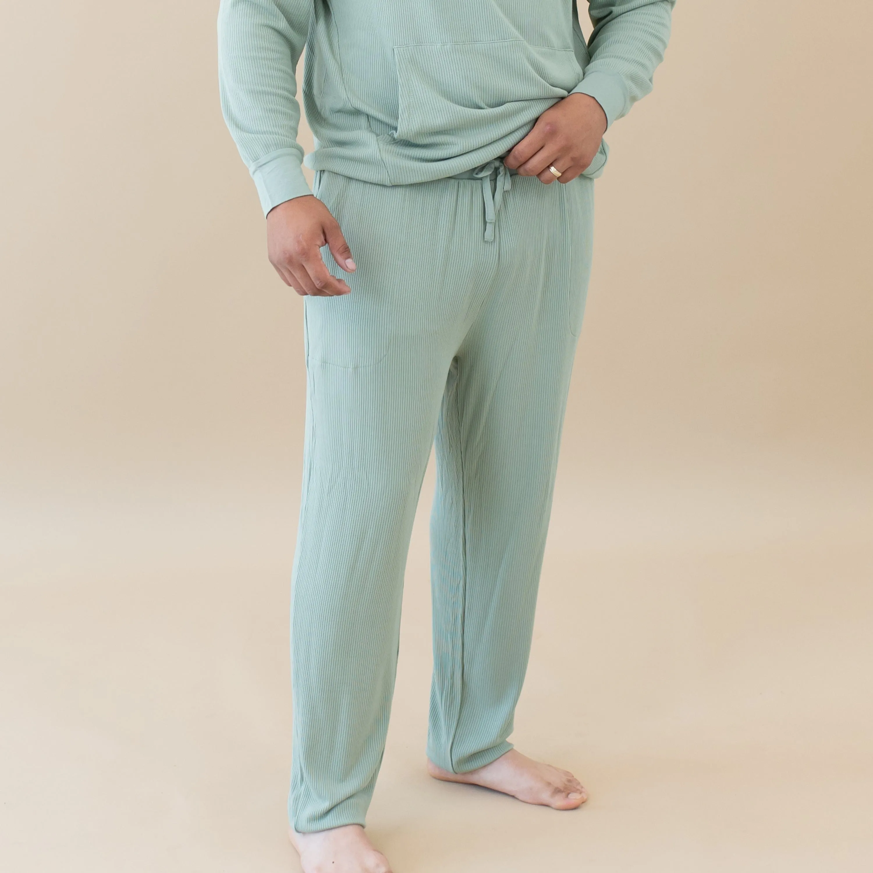 Men's Ribbed Jogger Pant in Thyme