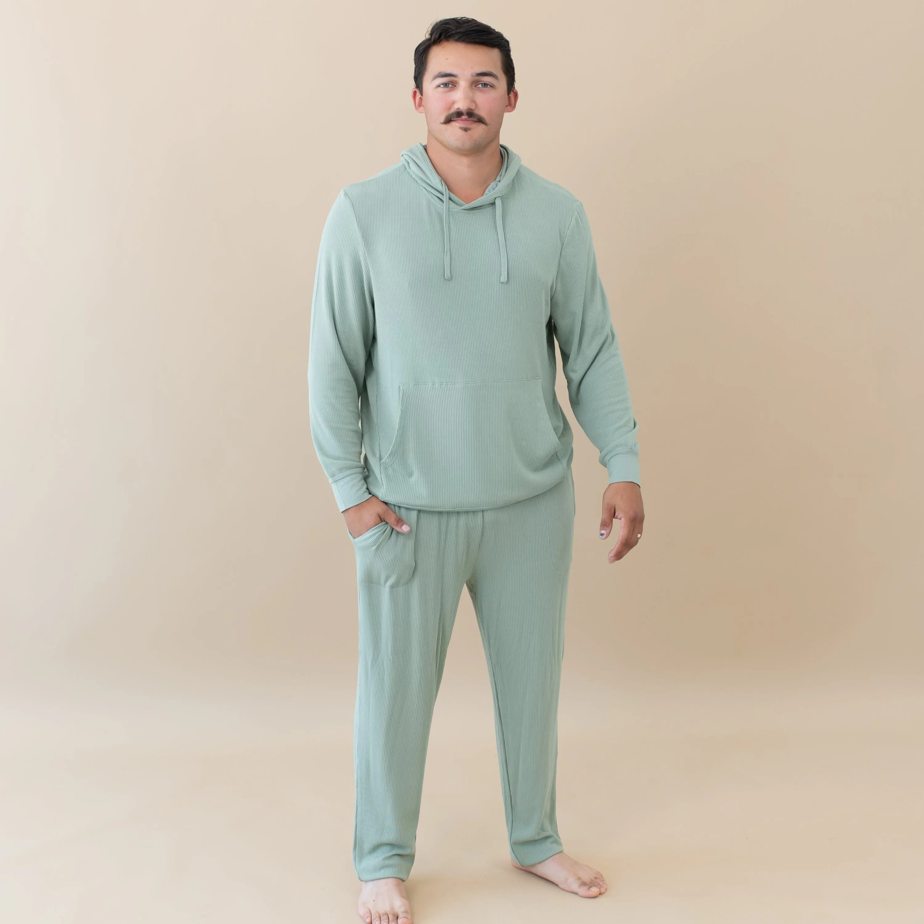 Men's Ribbed Jogger Pant in Thyme