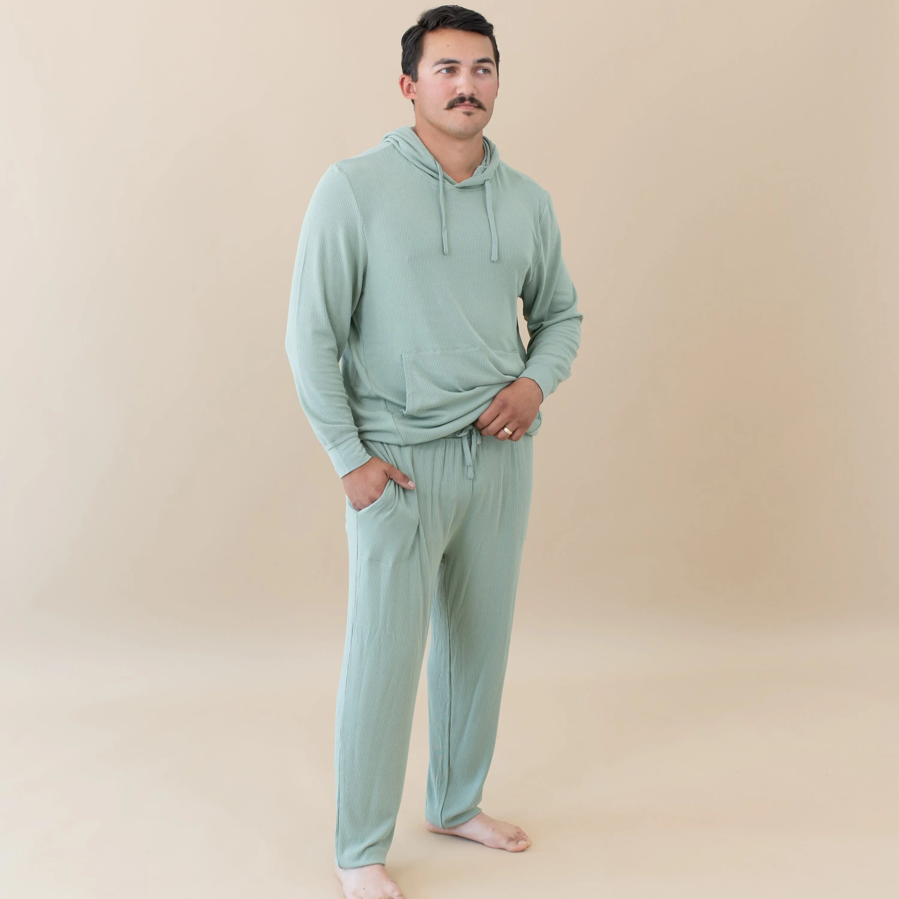 Men's Ribbed Jogger Pant in Thyme