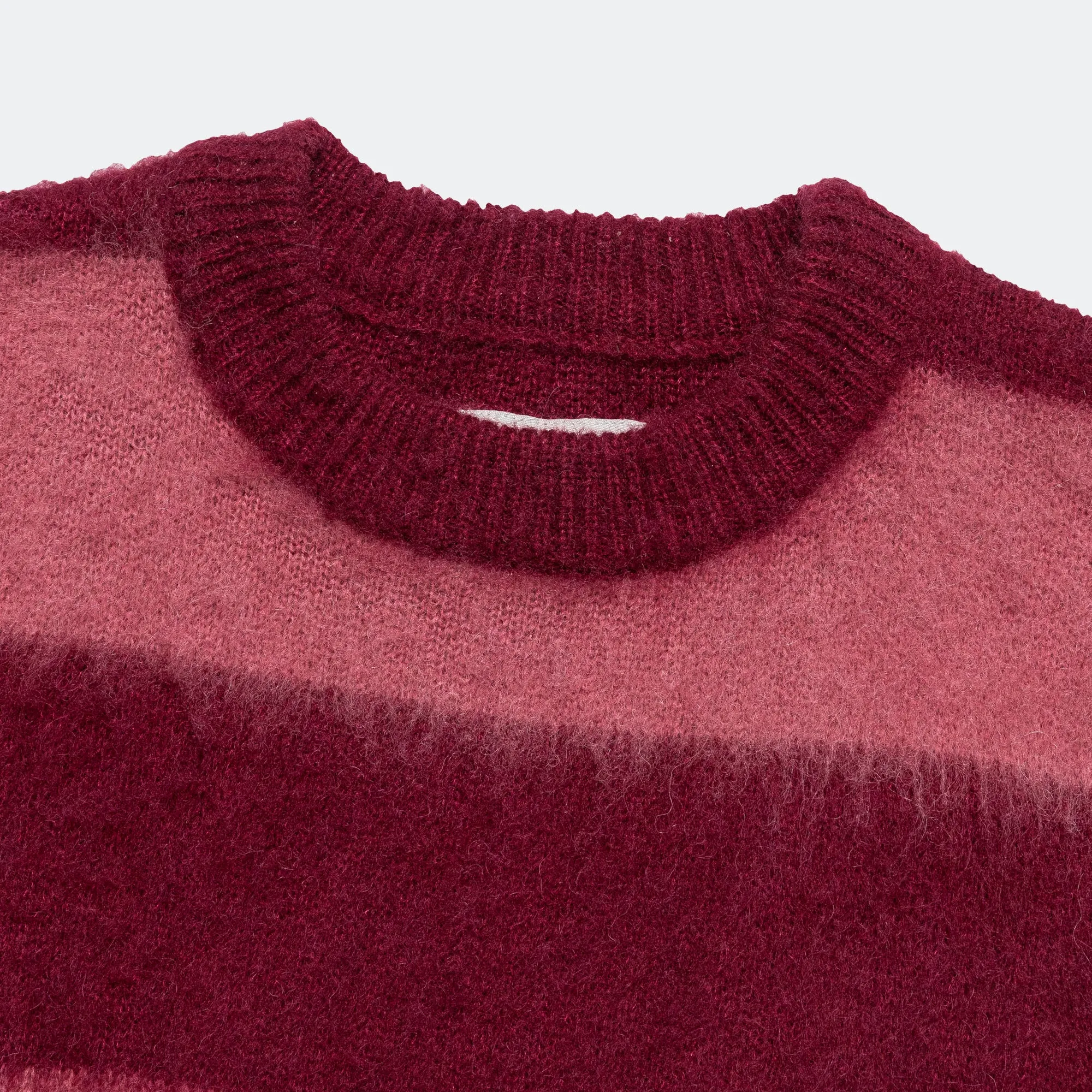 Mohair Striped Knit - Rose