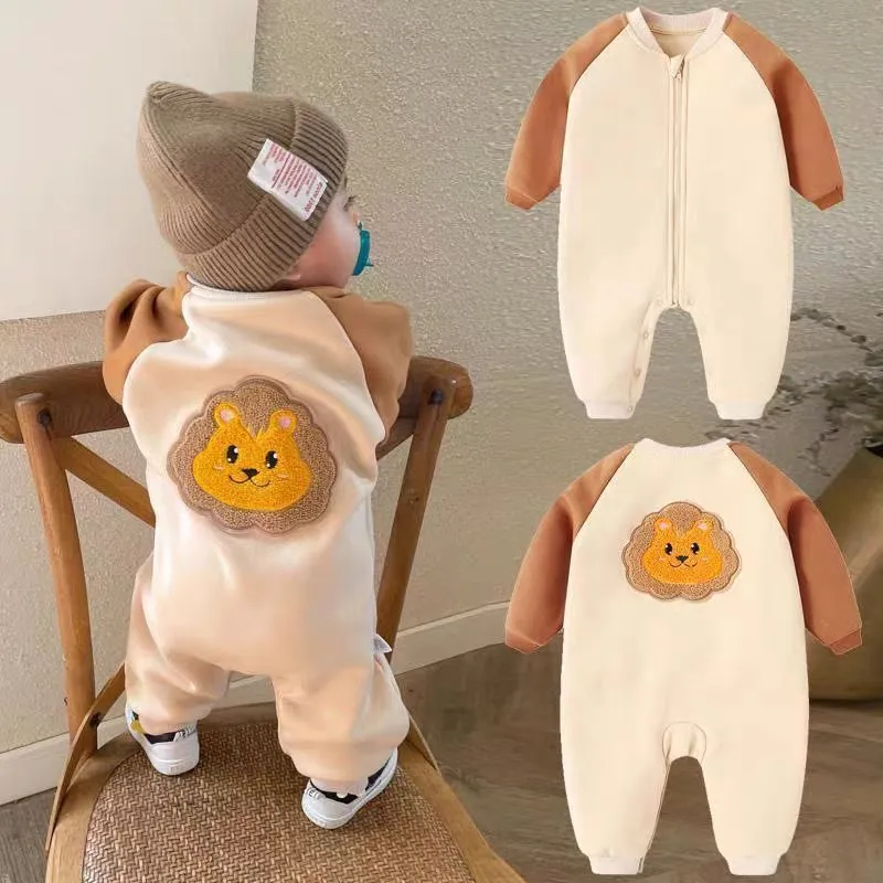 New baby spring and fall comfortable long-sleeved onesie