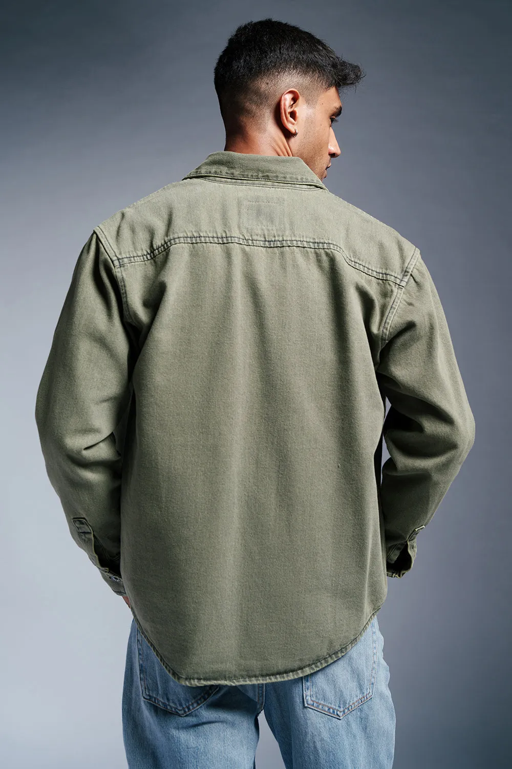 Olive Grove Men's Denim Jacket