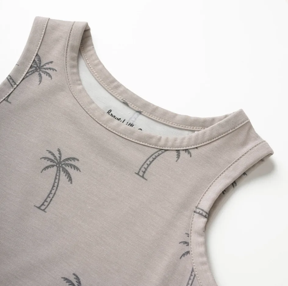 Palm Trees Vintage Wash Tank