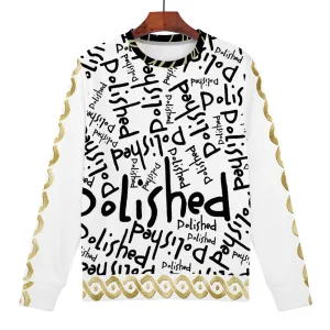 Polished Graffiti Market Art Men's Hand-Made Sweater