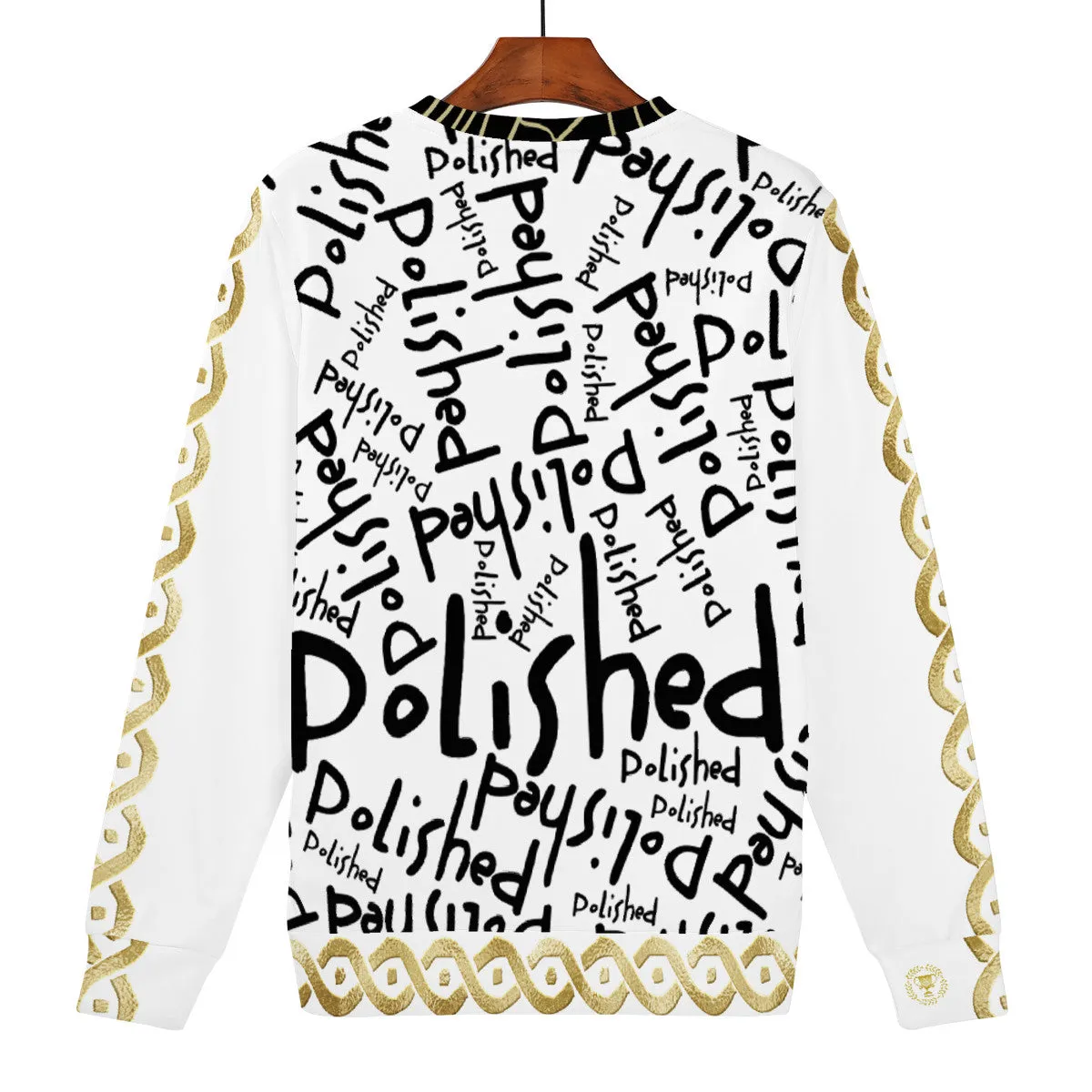 Polished Graffiti Market Art Men's Hand-Made Sweater