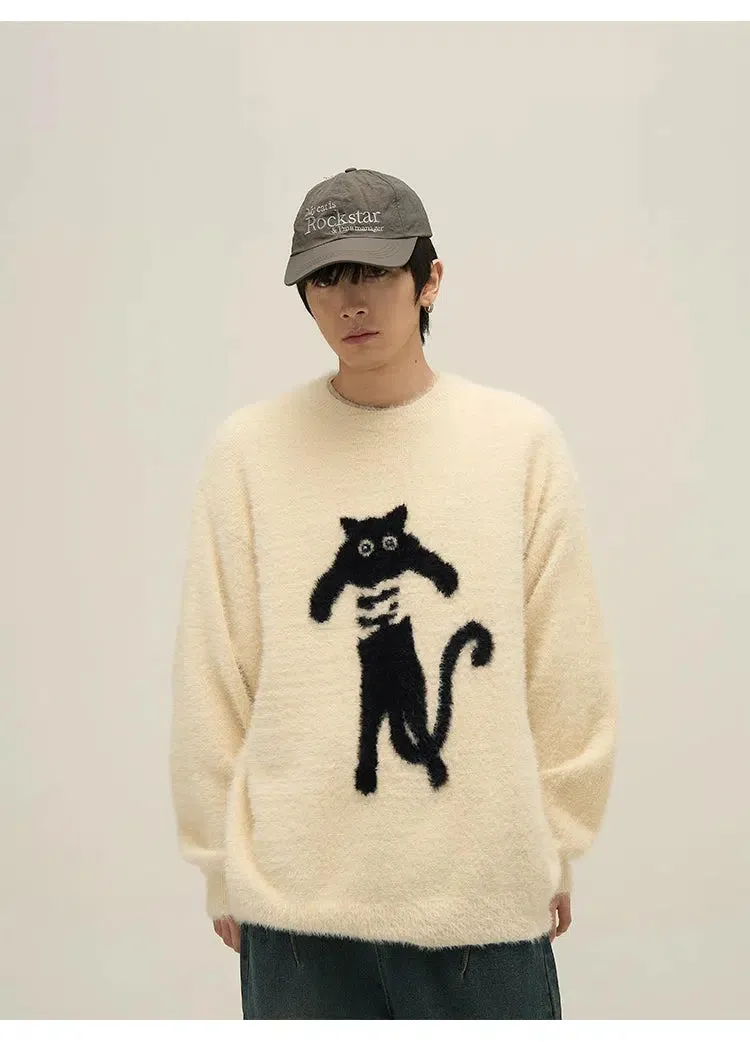 Printed Kitten Sweaters