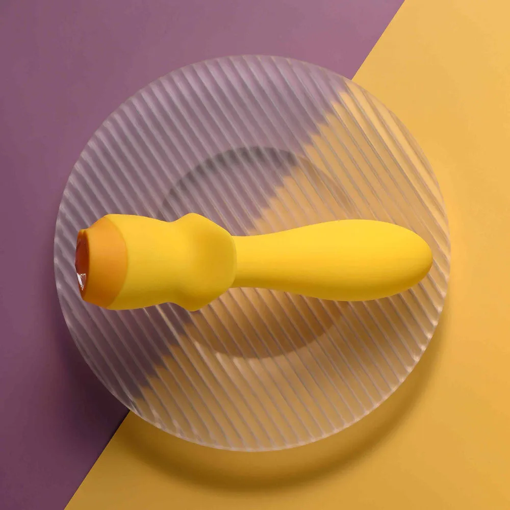 Selopa MELLOW YELLOW - Yellow 13.5 cm USB Rechargeable Vibrating Anal Plug