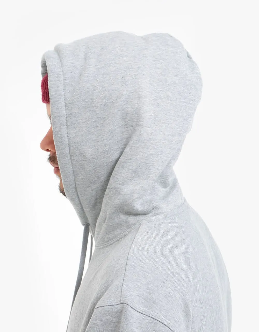 Stüssy Stock Logo Pullover Hoodie - Grey Heather