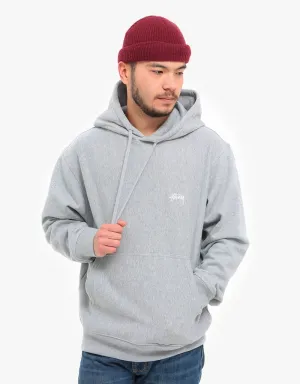 Stüssy Stock Logo Pullover Hoodie - Grey Heather