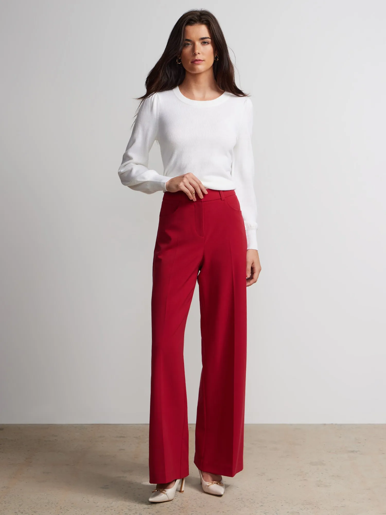 Tall High Rise Wide Leg Pant