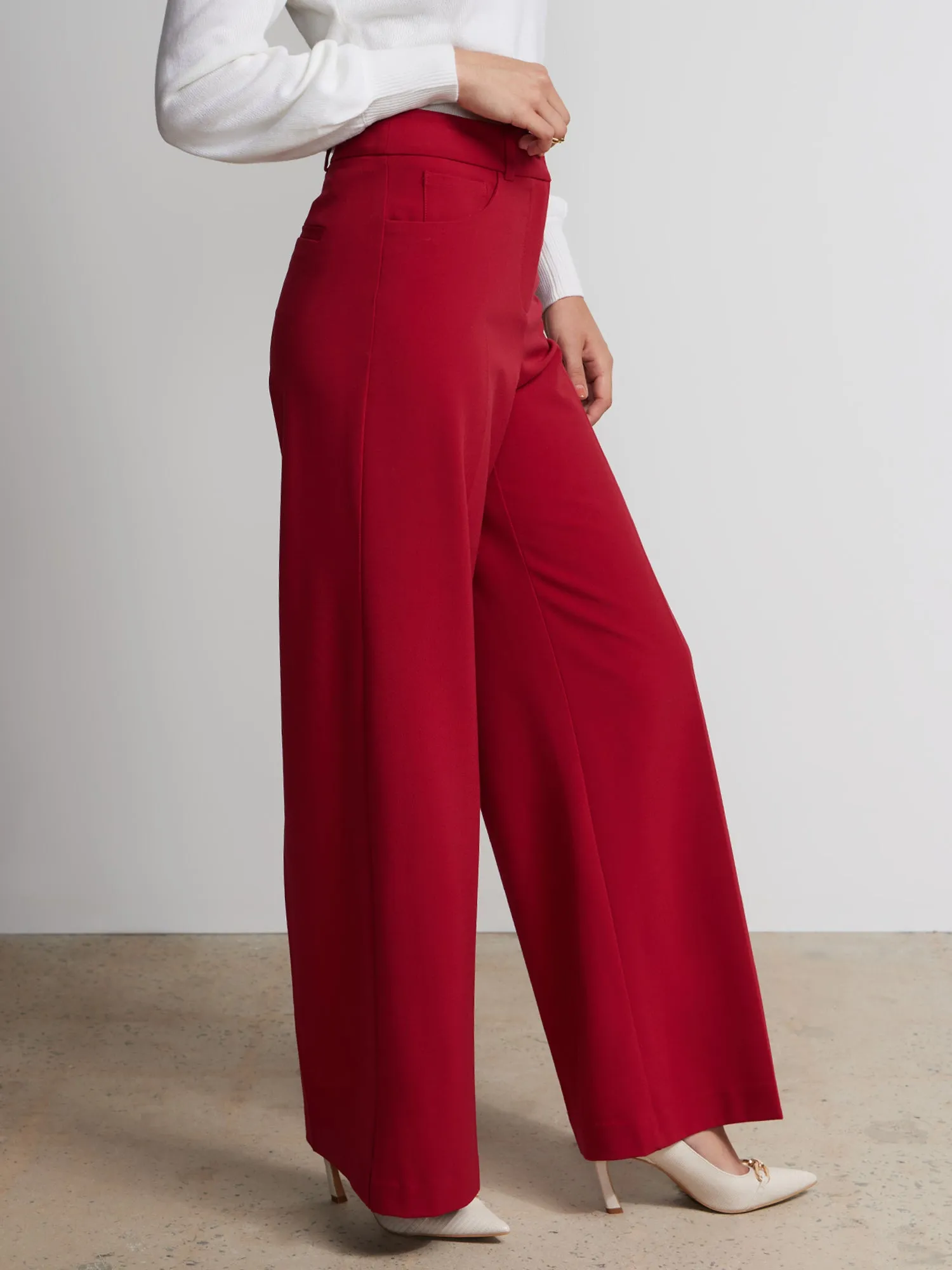 Tall High Rise Wide Leg Pant