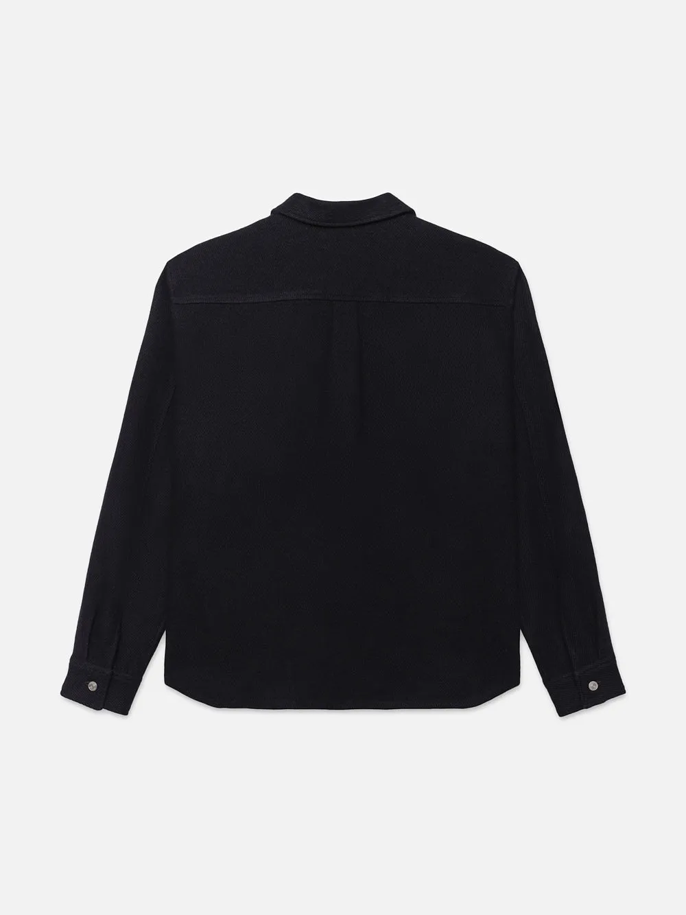 Textured Overshirt Jacket -- Dark Navy